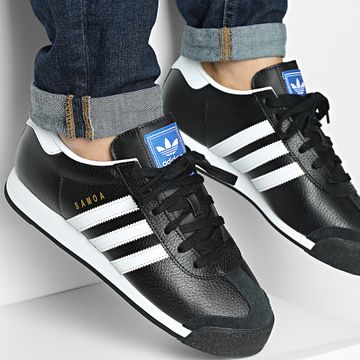 Adidas Originals - Samoa 019351 Core Negro Calzado Blanco Oro Metal Sneakers