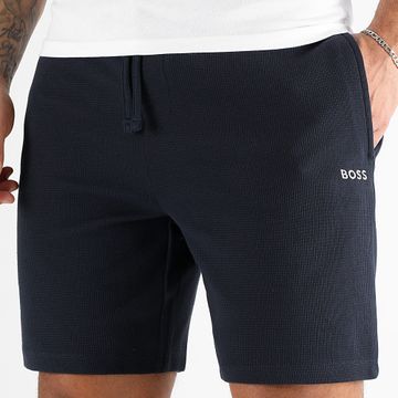 BOSS - Pantalones cortos Waffle 50535884 Azul marino