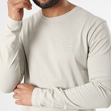 BOSS - Camiseta de manga larga Tachuelas 50512111 Beige