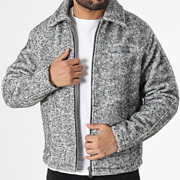 Frilivin - Chaqueta con cremallera gris