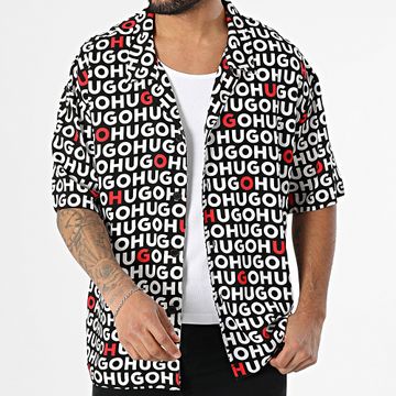 HUGO - Camiseta manga corta playa 50540065 Negro Blanco Rojo