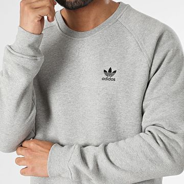 Adidas Originals - Essential IY4937 Sudadera cuello redondo Gris jaspeado