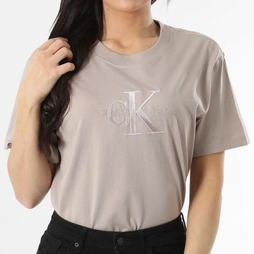Calvin Klein - Camiseta grande de mujer 4798 Taupe