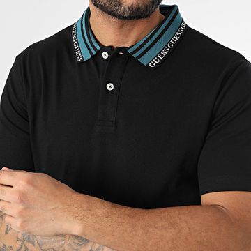 Guess - Polo Slim de manga corta M5RP60-K7O64 Negro