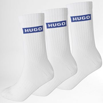 Hugo Azul - Lote de 3 pares de calcetines 50523025 Blanco