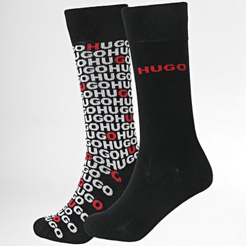 HUGO - Lote de 2 pares de calcetines 50524718 Negro