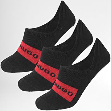 HUGO - Lote de 3 pares de calcetines 50496082 Negro