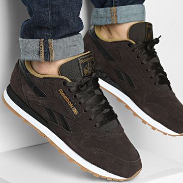 Reebok - Classic Leather Sneakers 100201134 Marrón Negro