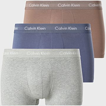 Calvin Klein - Set De 3 Boxers U2664G Beige Heather Grey Slate Blue