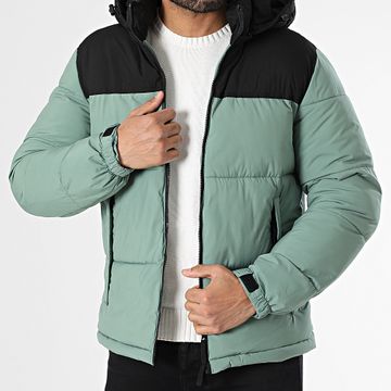 Kymaxx - Verde claro Chaqueta negra con capucha