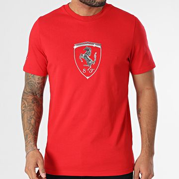 Puma - Camiseta Ferrari Race Tonal Escudo Grande 630189 Rojo