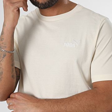 Puma - Camiseta Essential N1 Logo Pequeña 682535 Beige