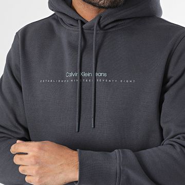 Calvin Klein - Sudadera con capucha 7076 Gris marengo