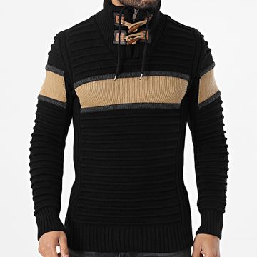 Classic Series - Jersey negro con cremallera
