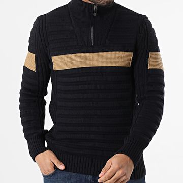 Classic Series - Jersey negro con cremallera