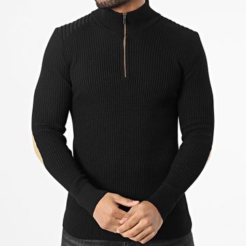 Classic Series - Jersey negro con cremallera