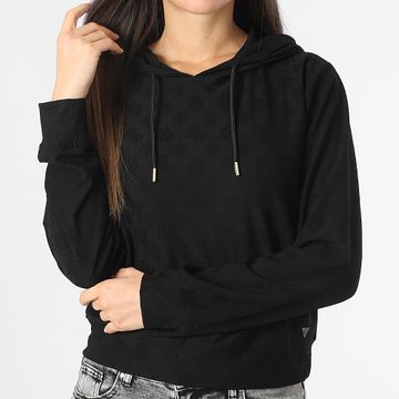 Guess - Sudadera con capucha para mujer V5RQ21-KCLG2 Negro Oro