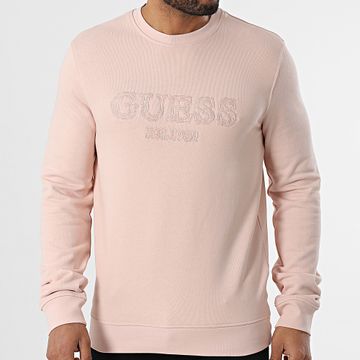 Guess - Sudadera cuello redondo M5RQ15-KCN01 Rosa claro