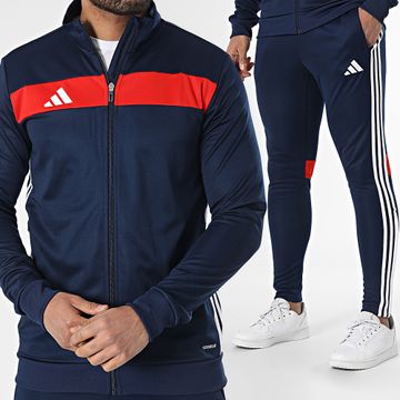 Adidas Performance - Chándal a rayas Tiro JD0467 Azul marino