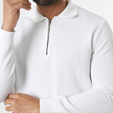 Classic Series - Jersey blanco con cremallera