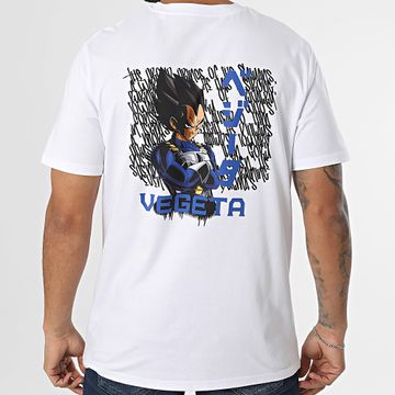 Dragon Ball Z - Oversize Tee Shirt Large Graff Vegeta Back Blanco