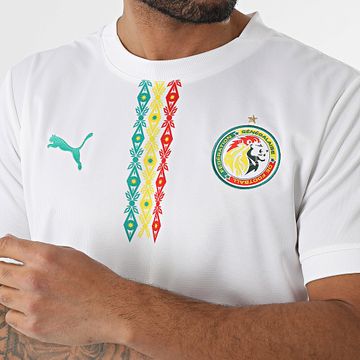 Puma - Réplica de la camiseta local de la Federación Senegalesa de Fútbol 777161 Blanco