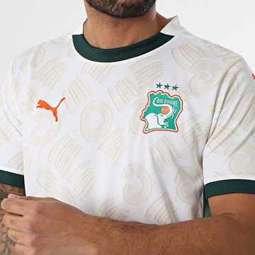 Puma - Camiseta réplica oficial FIF Costa de Marfil 777210 Blanco Beige