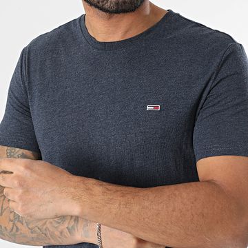 Tommy Jeans - Camiseta slim Jaspe 2.0 0363 Azul marino jaspeado