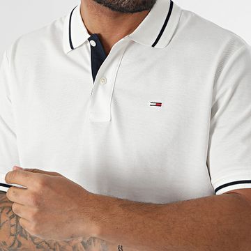 Tommy Jeans - Polo Manga Corta Tipped 0745 Blanco