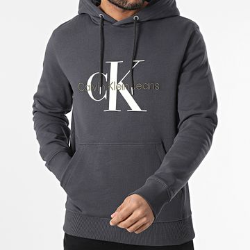 Calvin Klein - Sudadera con capucha 0805 Gris antracita