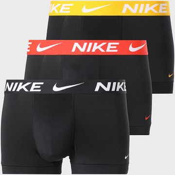 Nike - Juego de 3 bóxers Dri-Fit Essential Micro KE1156 Negro Amarillo Naranja