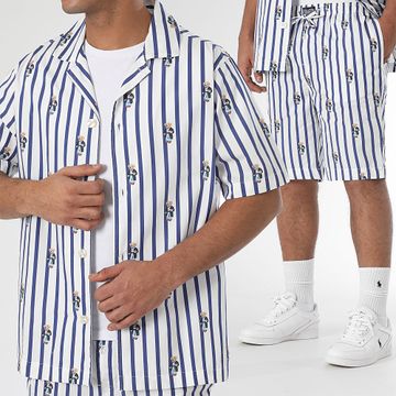 Polo Ralph Lauren - Conjunto de camisa de manga corta y polo Bear Azul Marino Blanco