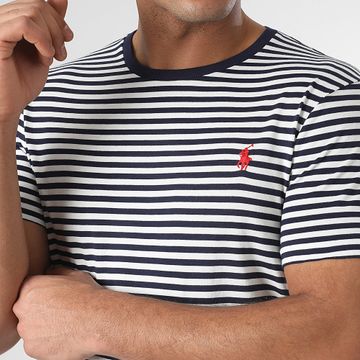 Polo Ralph Lauren - Camiseta a rayas Original Player Blanco Azul Marino