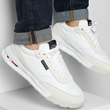 Tommy Hilfiger - Retro Runner Mix Sneakers 5371 Blanco