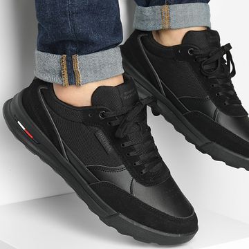 Tommy Hilfiger - Retro Runner Mix Sneakers 5371 Negro