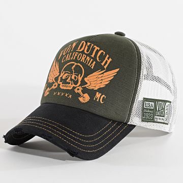 Von Dutch - Trucker Cap VD-0-CAS1-CREW5 Negro Verde Caqui Blanco