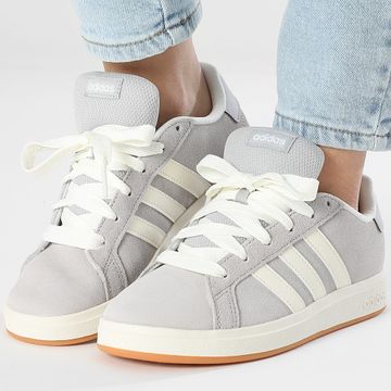 Adidas Performance - Grand Court 00s K JH6179 Gris Dos Off Blanco Goma Zapatillas Mujer