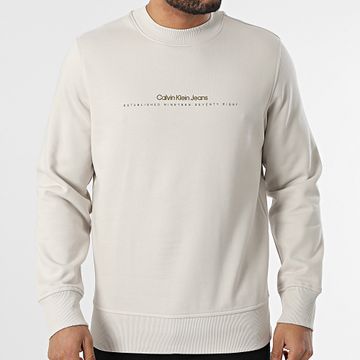 Calvin Klein - Sudadera cuello redondo 7119 Beige