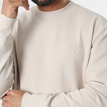 Calvin Klein - Sudadera cuello redondo 6754 Beige