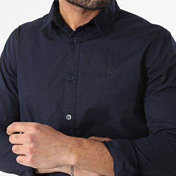 Calvin Klein - Camisa Slim Manga Larga 4614 Azul Marino
