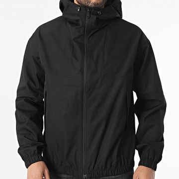 Calvin Klein - 6715 Chaqueta negra con cremallera y capucha