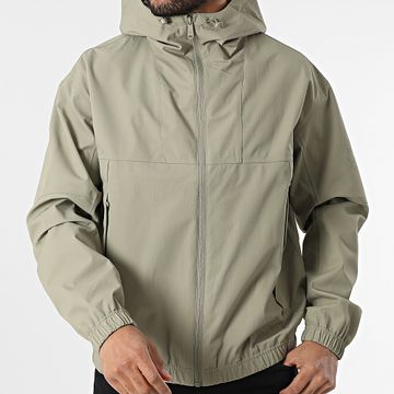 Calvin Klein - Chaqueta con capucha y cremallera verde caqui 6715