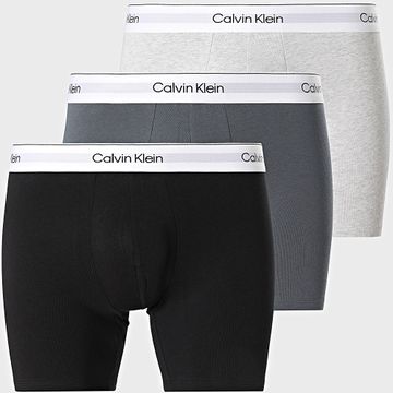 Calvin Klein - Juego De 3 Boxers NB3964A Ciné Gris Antracita Gris Negro