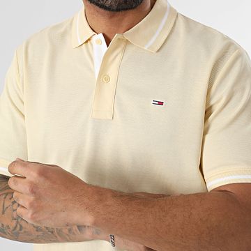Tommy Jeans - Polo Manga Corta Tipped 0745 Beige