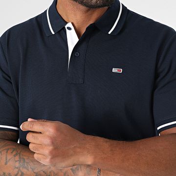 Tommy Jeans - Polo Manga Corta Tipped 0745 Azul Marino