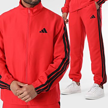 Adidas Performance - Chándal 3 Rayas JI8851 Rojo