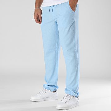 Blend - Pantalones de lino azul claro 20717867