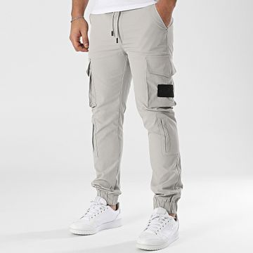 John H - Pantalones Cargo Grises