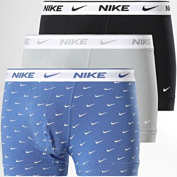 Nike - Set De 3 Boxers PKE1008 Gris Negro Azul