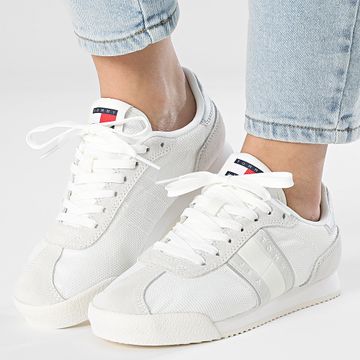 Tommy Jeans - Zapatillas Mujer Low Profile Runner 2706 Crudo